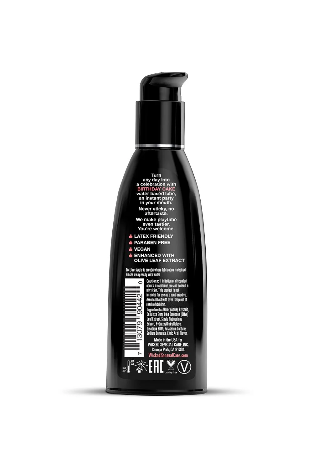 Wicked Aqua Birthday Cake Flavoured Lube 60ml - Image 2