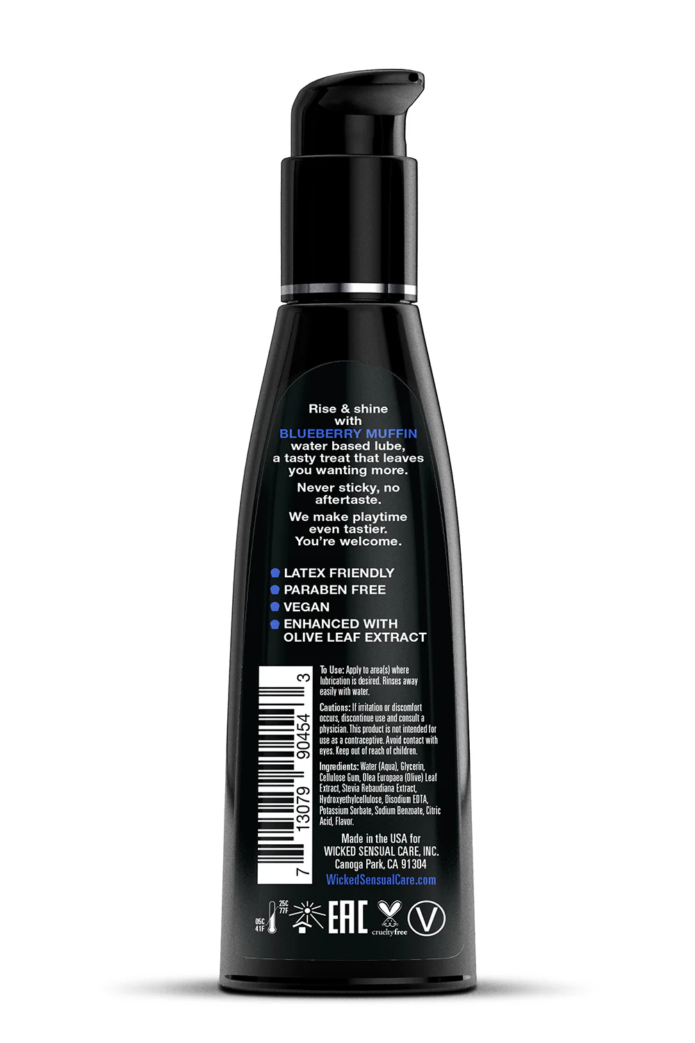 Wicked Aqua Blueberry Muffin Flavoured Lube 120ml - Image 2