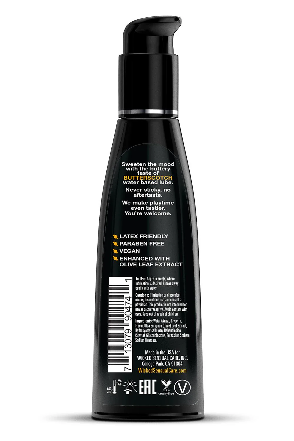 Wicked Aqua Butterscotch Flavoured Lube 120ml - Image 2