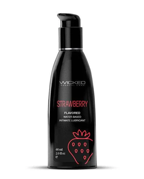 Wicked Aqua Strawberry Flavoured Lube 60ml
