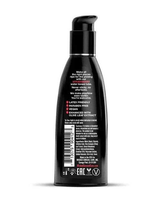 Wicked Aqua Strawberry Flavoured Lube 60ml - Image 2