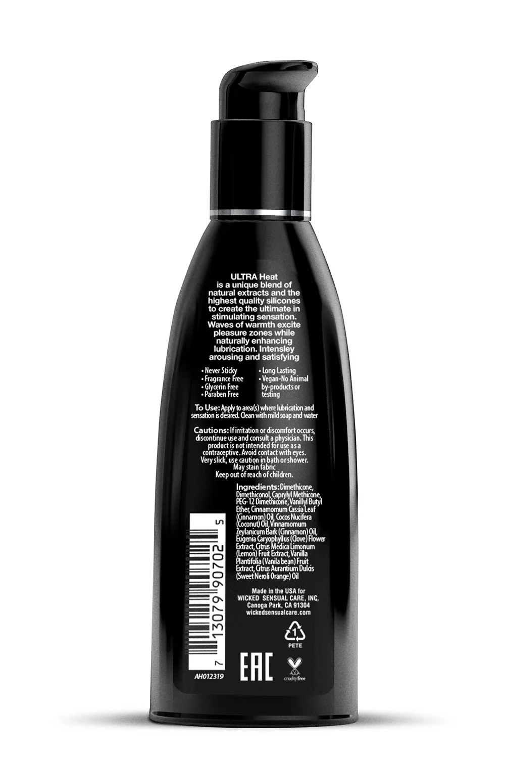 Wicked Ultra Heat Warming Silicone Lube 60ml - Image 2