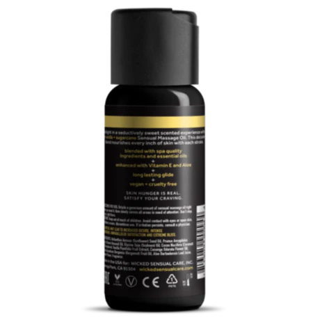 Wicked Vanilla + Sugarcane Massage Oil 120ml - Image 2