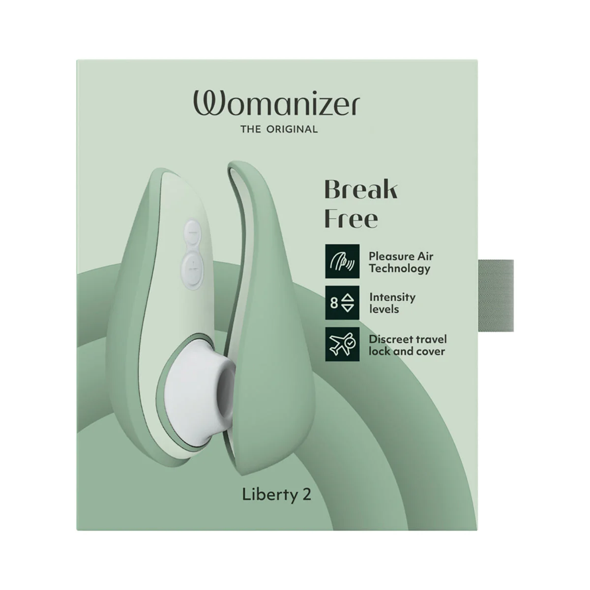Womanizer Liberty 2 Travel Clitoral Suction Stimulator Sage - Image 3