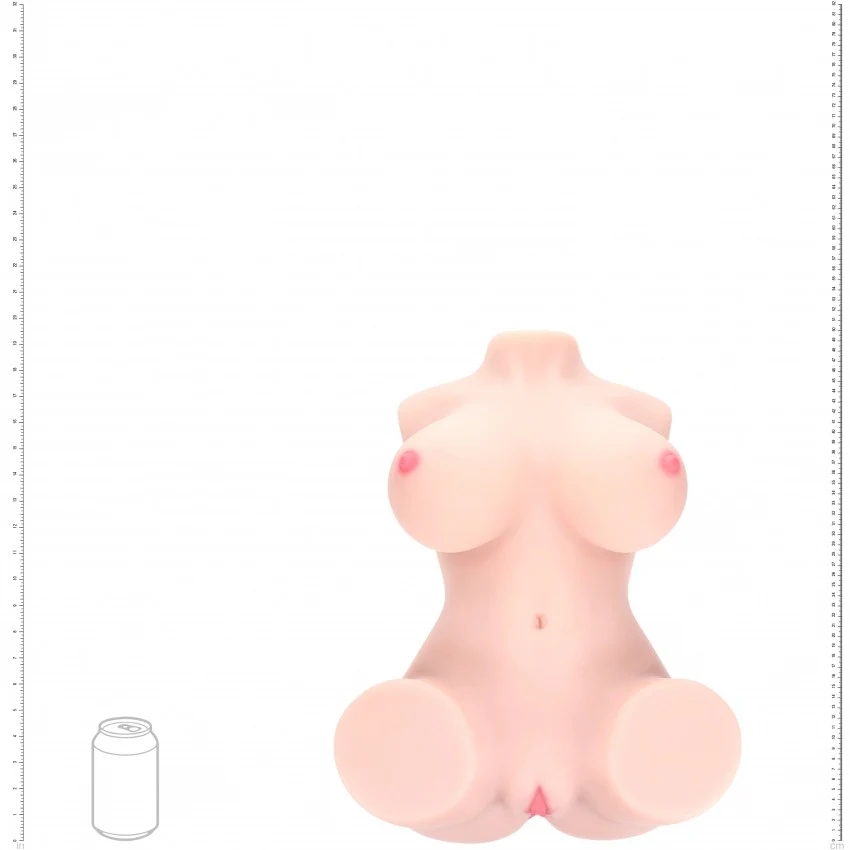 Xkin Aveline Luxe Dual Entry TPE Bodyforms Masturbator 14 kg Flesh - Image 14