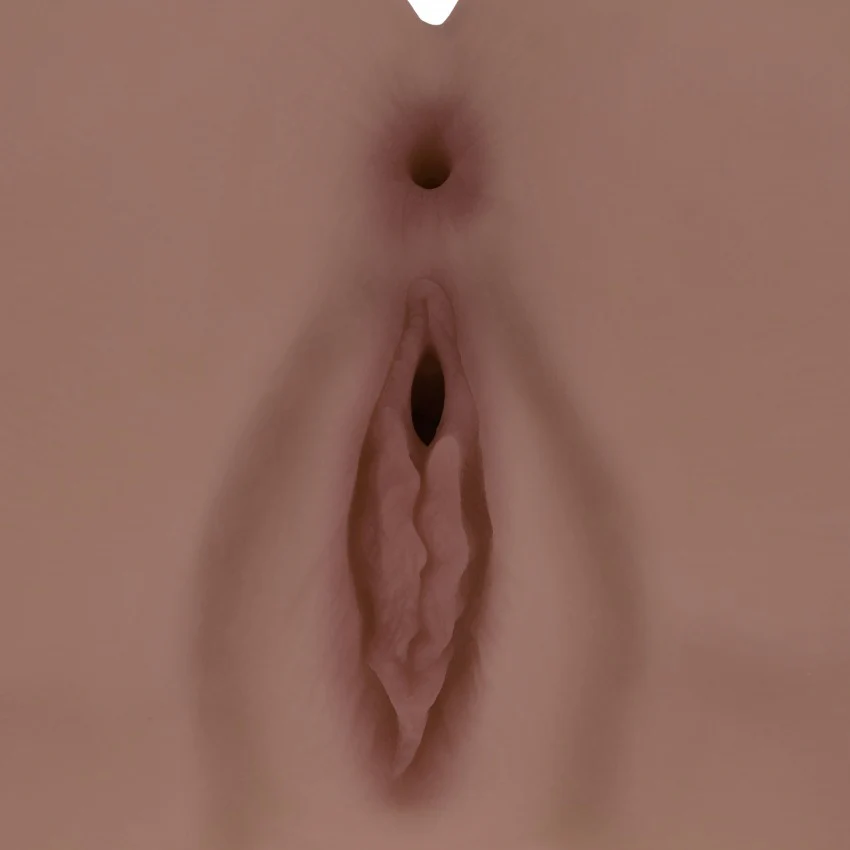 Xkin Kaya Bloom Dual Entry TPE Bodyforms Masturbator 2.45 kg Brown - Image 4