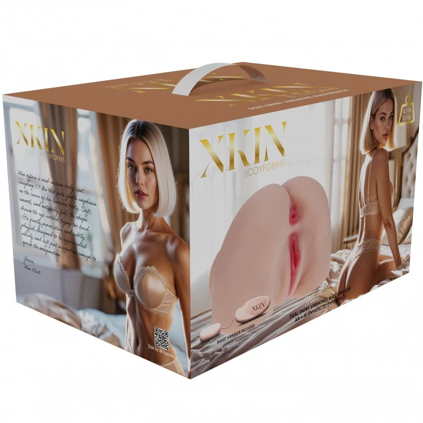 Xkin Mia Hart Dual Entry TPE Bodyforms Masturbator 2.59 kg Flesh