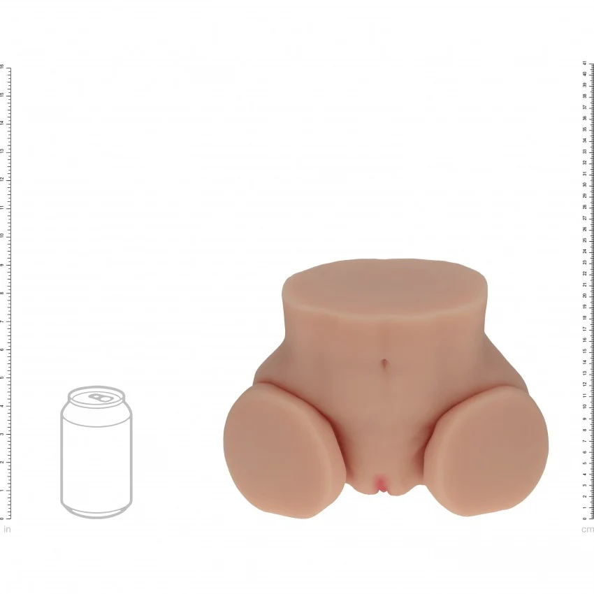 Xkin Nina Vale Dual Entry TPE Bodyforms Masturbator 2.59 kg Tan - Image 8