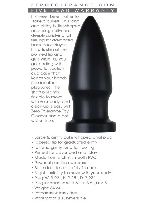 Zero Tolerance Titan Anal Plug - Image 7
